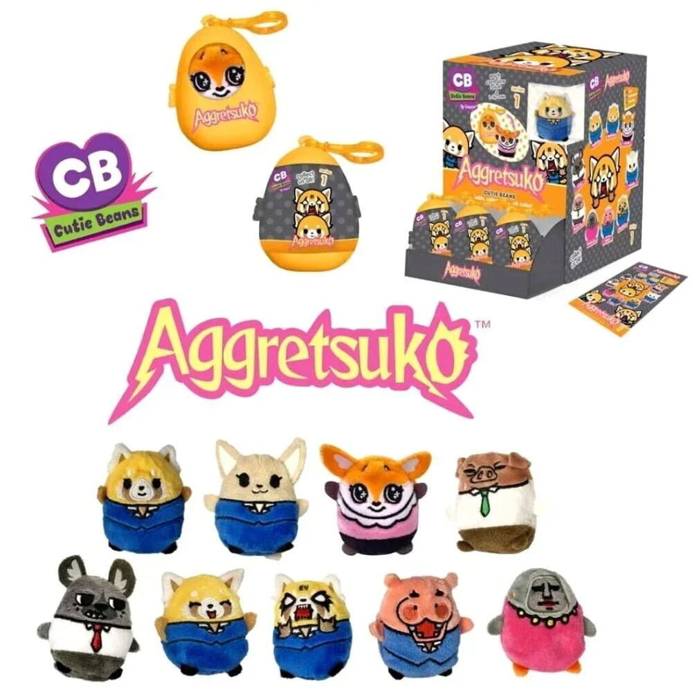 Aggretsuko Cutie Beans‎ Series 1 Blind Bag with Clip Case